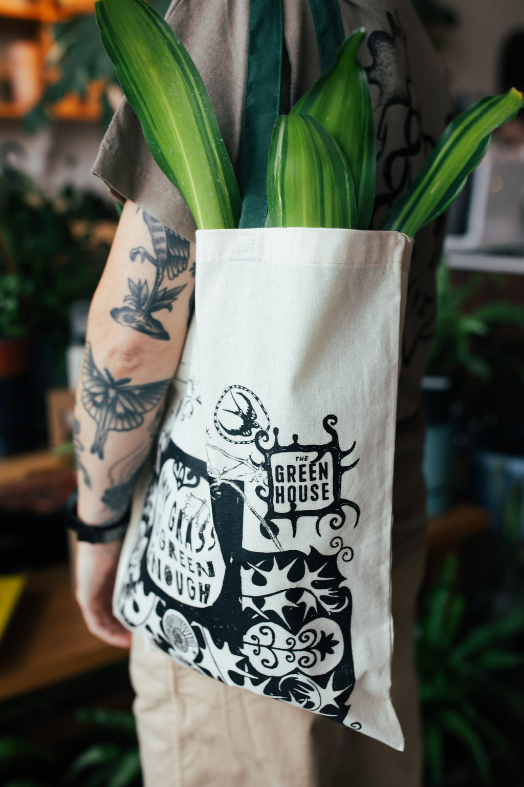 My Grass is Green Tote Bag