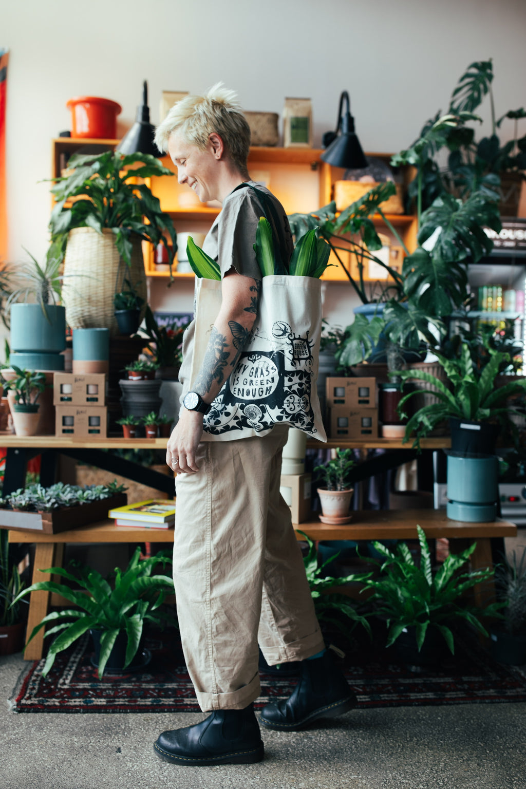My Grass is Green Tote Bag