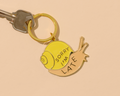 Sorry I'm Late Snail Keychain