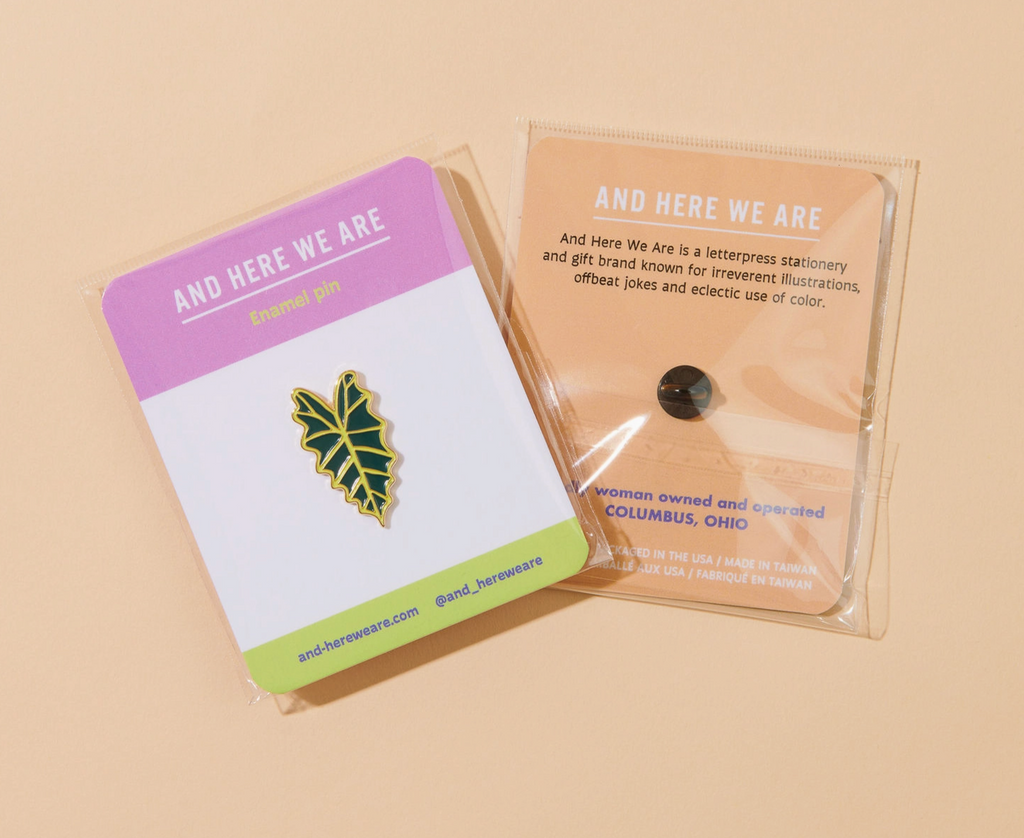 Alocasia Plant Enamel Pin